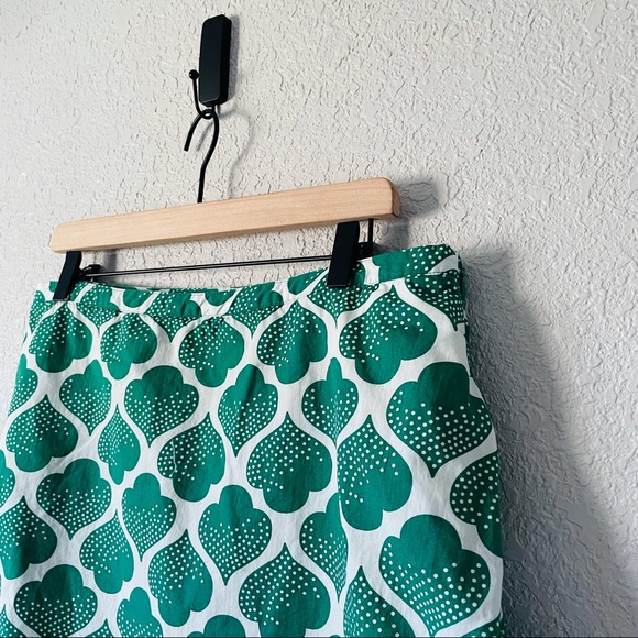 Boden Green Print Mini Skirt - Picture 3 of 11